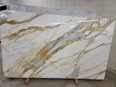 a large marble slab in a warehouse