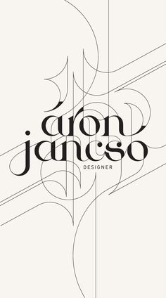 the cover of jon james's designer book, with an artistic design in black and white