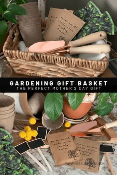 gardening gift basket the perfect mother's day gift for gardeners and planters