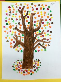 an art project for kids to make a tree