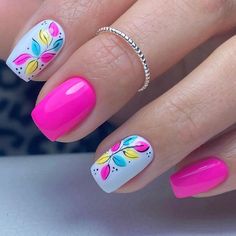 June Nails, Bright Nail Art, Manicure Colors, Summer Manicure, Vibrant Nails, Spring Nail Art, Short Acrylic Nails Designs, Nails 2024, 2024 Trends