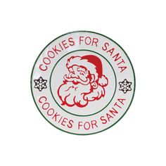 cookies for santa sticker on a white background