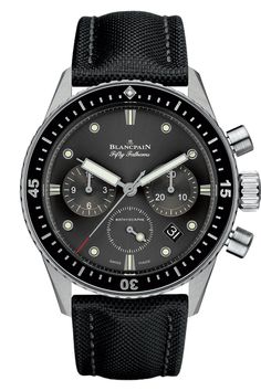 Blancpain Fify Fathoms Bathyscaphe Chronographe Flyback (5200-1110-B52A) Blancpain Fifty Fathoms, Mens Watches Expensive, Fifty Fathoms, Best Watch Brands, Swiss Army Watches, Expensive Watches, Best Watches For Men, Invicta Watches, Seiko Watches