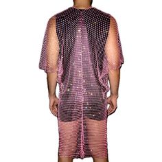 MAKE A STATEMENT WITH OUR UNISEX RHINESTONE PINK MESH KIMONO Featuring our Pink Mesh Kimono with shine-like-diamond top quality rhinestones. This sexy piece will have you subtly sparkling and definitely make you the centre of attention at any festival, party or LGBTQ Pride. Colours Available: Neon Pink / Neon Green / Pink / Rainbow / Black (Silver Stone) / Black (AB Stone) / White(Silver Stone)Materials: Mesh + RhinestonesLength: 100cm - 110cm (39 - 43 Inch)Width: 100 ~ 120 cm (39 ~ 48 Inch)One Pride Colours, Mesh Kimono, Rhinestone Outfit, Diamond Top, Diy Rhinestone, Pink Neon, Pink Rainbow, Lgbtq Pride, Pink Rhinestones