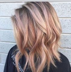 Hairdye Ideas, Peach Hair, Peach Rose, Beauty Finds, Blowout Hair, Colour Ideas, Festival Hair