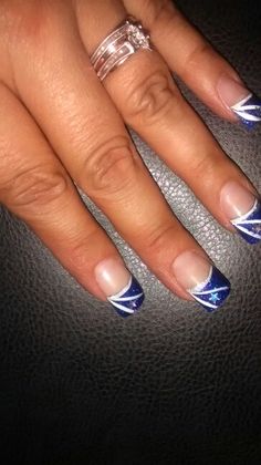 Dallas Cowboy Nails, Dallas Nails, Short Mail, Sports Nail Art, Pampering Ideas, Navy Blue Nail Designs