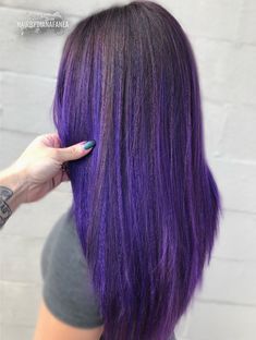 Brown To Purple Ombre Hair Straight, Galaxy Hair Color, Balayage Hair Tutorial, Vivid Hair, Hair 2022, Galaxy Hair, Color Highlights, Hair Color Pastel