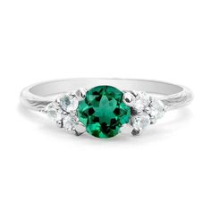 Emerald Birthstone Ring | Buy Best May Birthstone Rings Emerald Birthstone Ring, Rings With Diamonds, Autumn Jewelry, Simple Engagement, May Birthstone Rings, Emerald Birthstone, Emerald Rings, Birthstone Rings, Diamond Birthstone