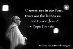 a black and white photo with a quote from pope francis