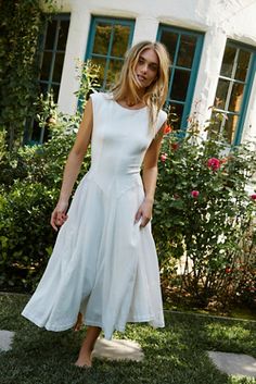 Ryo Sundress | Free People Classy And Fab, White Vintage Dress, Rehearsal Dinner Dresses, Look Expensive, Sporty Sneakers, Church Dresses, Grad Dresses, Dropwaist Dress, Summer Clothing