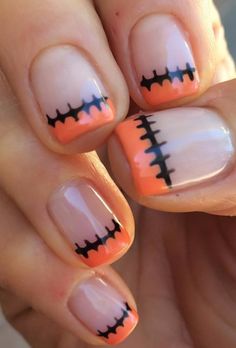 14 Scarily Easy Halloween Nail Art Ideas Ghost Nails, Diy Ghost, Spring Halloween, Halloween Nails Diy, Nail Art Halloween, Festive Attire