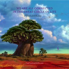 a painting of a tree with the words we are all connected in the great circle of life