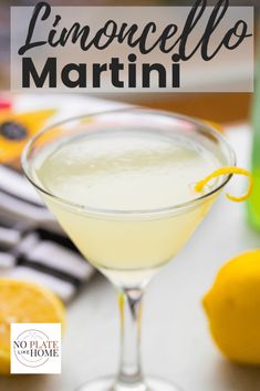 Limoncello Martini, Vodka Lemon, Martini Recipes Vodka, Cocktails Vodka, Simply Lemonade, Yummy Summer Drinks