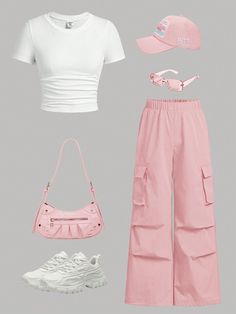 Back School Outfits, Adrette Outfits, Casual Outfits For Teens, Cute Dress Outfits, Casual Preppy Outfits, Shein Outfits, Trendy Outfits For Teens, Cute Preppy Outfits, Easy Trendy Outfits