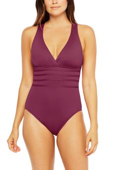 Island Goddess Multi Strap Cross Back One Piece – LA BLANCA Elegant One-piece Swimwear With Crisscross Straps, Chic Halter Neck Swimwear With Crisscross Straps, Chic Swimwear With Strappy Back For Swimming, Elegant Fitted Swimwear With Crisscross Straps, Chic Swimwear With Crisscross Straps For Swimming, Elegant Cross Back Swimwear For Poolside, Elegant Strappy Back Swimwear For Pool, Chic Cross Back Swimwear For Swimming, Elegant Strappy Swimwear For Summer