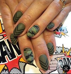 Military Nails, Camo Nail Designs, Army Nails, Camouflage Nails, Camo Nails, Country Nails, Marble Nail Designs, Green Nail Designs, Black Nail