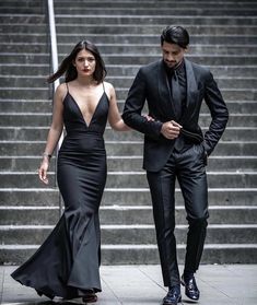 Wedding Suits Men Black, All Black Suit, Black Outfit Men, Black Tie Attire, Black Suit Men, Black Suit Wedding, Couples Outfit, Streetwear Mode