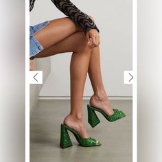 Gorgeous Sexy Mules. Dress Up Or Down. See Pics And Ask Questions. Red Slides, Ankle Tie Sandals, The Attico, Suede Mules, Flatform Sandals, Ankle Strap Pumps, Strap Pumps, Leather Ballet Flats, Leather Mules