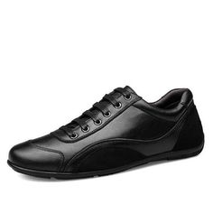 Life is hard enough already. Let us make it a little easier. Men's Fashion Style Quality Genuine Leather Black Comfortable Shoes #menshoesph Black Comfortable Shoes, Comfortable Black Shoes, Walking Style, No Dudes, Breathable Shoes, Stylish Sunglasses, Genuine Leather Shoes, 404 Page Not Found, Shoe Shop