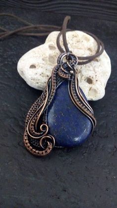 Wire wrapped jewelry Wire wrap pendant Lapis lazuli necklace CuprumJewelryArt Handmade Bohemian Copper Wire Jewelry, Bohemian Wire Wrapped Copper Wire Necklaces, Bohemian Wire Wrapped Copper Wire Necklace, Elegant Wire Wrapped Copper Wire Jewelry, Bohemian Copper Wire Wrapped Necklaces, Bohemian Raw Stone Pendant Jewelry, Copper Wire Gemstone Pendant Necklace, Bohemian Freeform Wire Wrapped Jewelry, Gemstone Pendant Necklace With Copper Wire