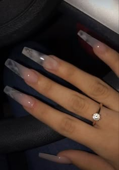 Milky Nails, Coffin Nails Long, Acrylic Nails Coffin Short