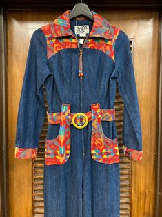 1970s Jumpsuit, Jumpsuit Vintage, 1970s Clothing, Jumpsuit Denim, Vintage Jumpsuit, Belted Jumpsuit, Womens Jumpsuits, Belt Jumpsuit, Woven Belt