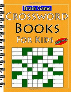 the crossword book for kids is shown