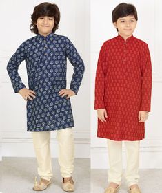 Please check our entire collection on this link : https://www.etsy.com/shop/EthnicPehnava 100% pure soft Jaipur cotton kurta with bottom.  Absolutely kids friendly fabric. Prints are elegant. Slight variation possible in color.  Specifications Brand - Ethnic Pehnava Kurta Sleeves - Full Sleeves Kurta Neck - Mandarin Collar Bottom Length - Full Closure - Front button Occasion - Ethnic Wear Fit - Regular Wash Care Instructions:  HAND WASH ONLY. WASH DARK COLORS SEPARATELY.  DO NOT SOAK IN DETERGENT.  Styling Tip: Pair this ethnic set with mojaris to get that perfect ethnic look. Multicolor Cotton Sherwani For Eid, Long Sleeve Bandhani Print Sets For Puja, Block Print Sets For Puja And Eid, Cotton Sherwani With Printed Motifs For Festivals, Cotton Sherwani With Printed Motifs For Navratri, Red Cotton Sherwani For Navratri, Navratri Cotton Sherwani With Printed Motifs, Multicolor Long Sleeve Kurta For Puja, Red Cotton Kurta With Dabka