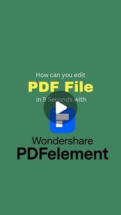 how can you editt ppd file in 5 seconds with wondersharepdelement