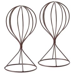 Brown Metal Wire Hat Display Stands Jar Centerpieces, Hat Hanger, Hat Holder, Free Standing Wall, Hat Display, Balloon Shapes, Glass Cloche, Wig Stand, Organization Decor