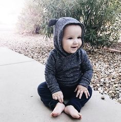 Choose from 4 colors!  Our Bear Eared Hoodies are made from some of the softest cotton/poly material. Our grey hoodie has a shade of blue with it.  60% Polyester 40% Cotton Hooded Cotton Onesie For Playtime, Bear Ear Hoodie, Winter Hooded Sleep Onesie, Cute Bears