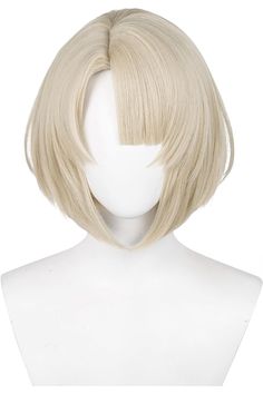 Half and Half Freminet Cosplay Wig Short White Blonde Unisex Game Cos Wigs Women Men Heat Synthetic Fiber Hair for Halloween Costume Anime Show Wig Styles Cosplay, Best Cosplay Wigs, Freminet Cosplay, Styling Wigs Cosplay, Short Hair Wigs For Women, Short Wig Hairstyles, Blonde Short Wig, Cosplay Hairstyles, Hair For Halloween