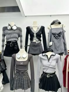 mannequin outfits ~ 마네킹 복장 Dark Acubi Fashion, Different Body Sizes, Peony Aesthetic, Acubi Style, Acubi Fashion, Street Outfits, Outfit Looks, K Fashion, Trendy Summer Outfits