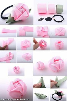 how to make a flower out of tissue paper - step by step instructions for diy crafts and projects on facebook