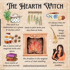 Types Of Witches, Hearth Witch, Magickal Herbs, Green Witchcraft, Wiccan Magic, Witch Spirituality, Magic Spell Book, Eclectic Witch, Witchcraft Spell Books