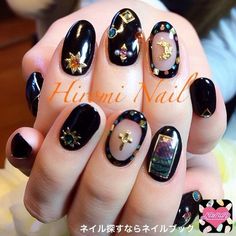 Rokku Gyaru Nails, Wedding Nails Black, Black Nails Wedding, Religious Nails, Cross Nail Art, Gyaru Nails, J Nails, Bridal Nails Wedding