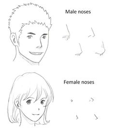 three different types of people's faces are shown in this drawing lesson for kids