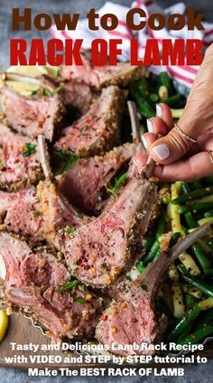 the cover of how to cook rack of lamb