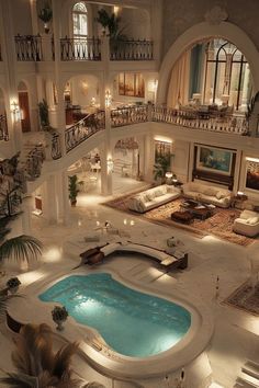 Houses Mansions, Houses Interior, Luxury Houses Mansions, Mansion Designs, Dream Mansion, Dream Life House, Fancy Houses, Expensive Houses, Mansion Interior