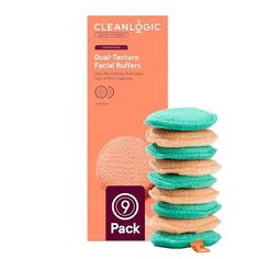 CleanLogic Bath & Body Exfoliating Dual-Texture Facial Pads, Face Sponges for Cleansing & Softening Sensitive Skin, MakeUp Remover Pads, Assorted Colors, 9 Count Value Pack Sensitive Skin Makeup, Body Exfoliating, Face Sponge, Makeup Remover Pads, Body Exfoliator, Skin Makeup, Makeup Remover, Sensitive Skin, Bath And Body