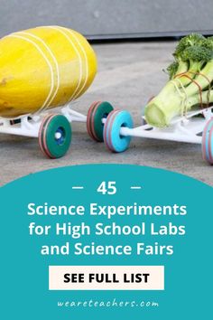 science experiments for high school labs and science fairs see full list