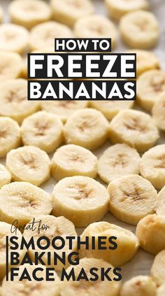 how to freeze bananas that is great for making face masks and also as a snack or dessert