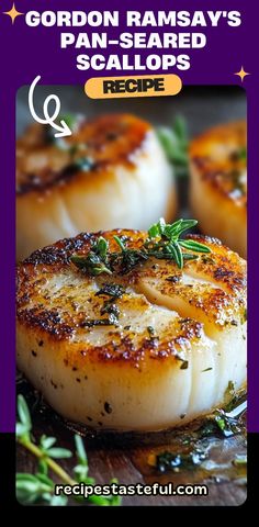 These Pan-Seared Scallops by Gordon Ramsay are a simple yet elegant dish that’s perfect for any special occasion or an impressive dinner. The scallops are seared to perfection, creating a golden, crispy crust while remaining tender and juicy inside. With a splash of lemon, garlic, and a touch of butter, this recipe is sure to wow your taste buds! #GordonRamsayScallops #pansearedscallops #searedscallops #easyseafoodrecipes #finediningathome #seafoodlovers #elegantdinner