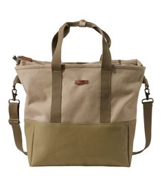 Wet conditions are no match for our incredibly versatile, highly weather-resistant canvas tote. Water-resistant polyurethane coating on base and interior of bag. 100% cotton canvas. Spot clean. Durable, puddle-proof coating on bottom. Made of rugged, heavy-duty canvas. Water-resistant coating inside. Zip-top keeps items secure. Two stash pockets inside. Snap closure on handles. Adjustable, removable shoulder strap. Antiqued brass hardware and leather trim. Stands on its own for easy loading. Zip Easter Tote Bags, Easter Totes, Everyday Backpack, Antique Brass Hardware, Duck Canvas, Travel Tote, Shop Mens Clothing, Large Tote Bag, Everyday Bag