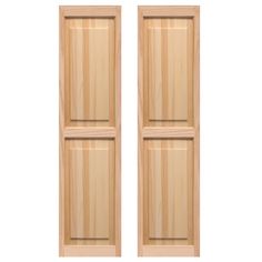 two wooden doors on a white background with clippings to the bottom and bottom