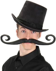 Giant Villain Mustache #whimsy#touch#mischievous Costumes With Mustaches, Halloween Costumes With Mustaches, Mustache Costume, Long Mustache, Joe Hardy, Mario Costume, Fake Mustaches, Fun World, Mens Halloween Costumes