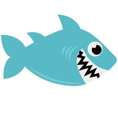 an image of a cartoon shark with teeth