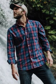 Best Outfits For Men, Mens Clothing Store, Outfits For Men, The Best Outfits, Estilo Country, Plaid Shirt Men