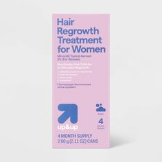 Compare to the active ingredient in Rogaine for women. Hair Regrowth Treatment For Women, Minoxidil 5%, Topical Aerosol (Foam) contains the #1 Dermatologist Recommended Active Ingredient for hair regrowth (of U.S. Physicians surveyed by an independent market research firm). When used as directed, this once a day minoxidil foam works beneath the surface to reactivate hair follicles to stimulate hair regrowth on top of the scalp. For women who have a general thinning of hair on the top of the scal Hair Regrowth Treatments, Regrow Hair, Hair Follicles, Fuller Hair, Beneath The Surface, Dermatologist Recommended, Hair Regrowth, Hair Follicle, Market Research