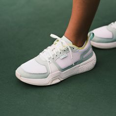 Introducing the ‘Anau, designed for court sports and everyday wear. Whether you're enjoying a game of pickleball/tennis or having a casual day out, the ‘Anau is versatile and stylish, ready to become your go-to sneaker for any occasion. Its specialized outsole ensures secure lateral movements, enhancing agility and stability. Inspired by the beauty of coral reefs, the outsole pattern reflects OluKai's deep connection to the ocean. Key Features: Breathable Sport-Mesh Upper: The upper part of the Textile Low-top Running Shoes For Light Sports, Pickleball Shoes Women, Casual White Sneakers For Pickleball, Modern Low-top Running Shoes With Ventilation, White Lace-up Sneakers For Pickleball, White Low-top Running Shoes For Pickleball, Sport Slippers, Plus And Minus, Cool Store